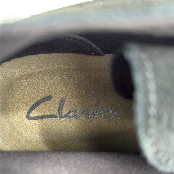 Men’s Clarks Black Suede Shoes - Picture 4 of 5